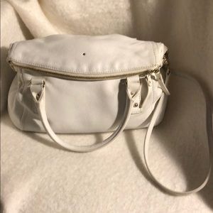 Kate Spade white leather bag